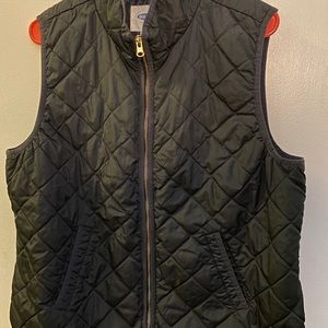 Old Navy black quilted vest